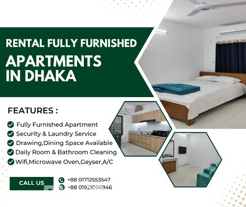 2 room Furnished Apartment for Rent in Bashundhara
